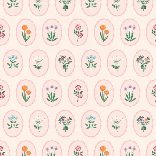 Designs Direct Heirloom Floral Medallions Peel & Stick Wallpaper